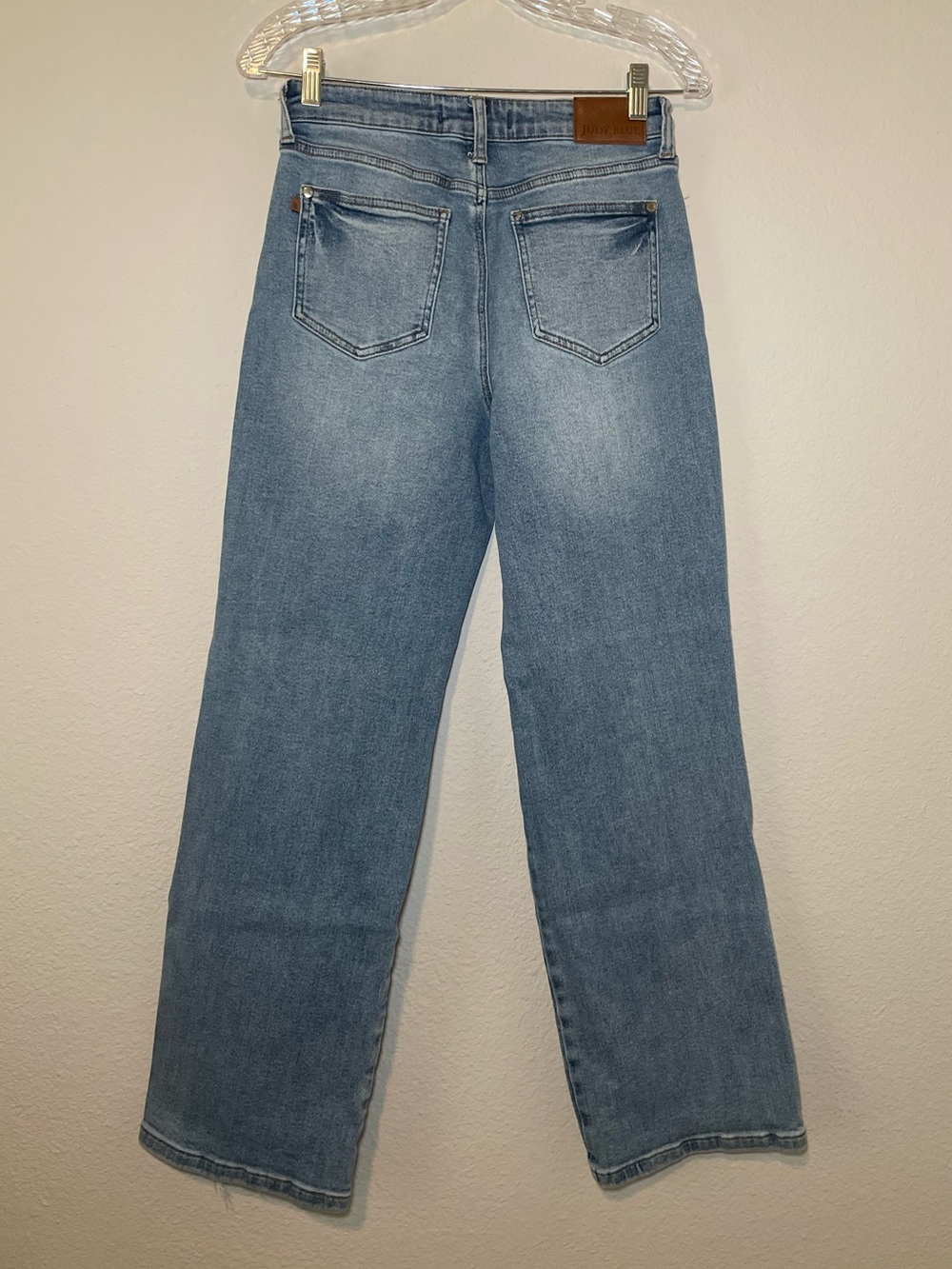 Judy Blue 90’s Straight Fit Jeans Women’s Sz 5/27 Distressed Style JB881038 - Picture 2 of 7